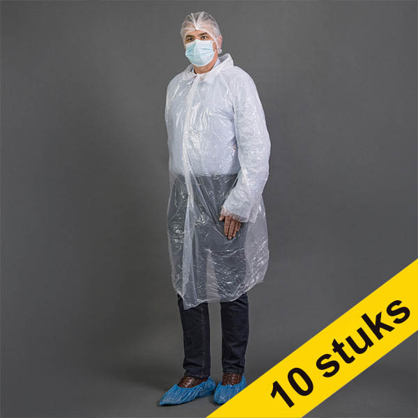 Aanbieding: 10x HY@PRO PPE-jas bezoekerskit compleet (1 set) SHY00834 Aanbieding: 10x HY@PRO PPE-jas bezoekerskit compleet (1 set) SHY00834 - 1