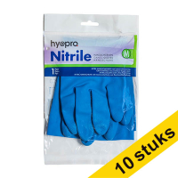 Aanbieding: 10x HY@PRO nitril huishoudhandschoenen M (1 paar, 65 gram)