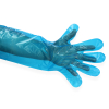 HY@PRO LDPE handschoenen standaardmaat poedervrij blauw (3 gram, 50 cm, 100 stuks) SHY00274 - 1
