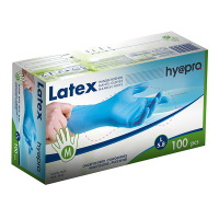 HY@PRO Latex handschoenen M poedervrij blauw (5,8 gram, 24 cm, 100 stuks) SHY00222 HY@PRO Latex handschoenen M poedervrij blauw (5,8 gram, 24 cm, 100 stuks) SHY00222