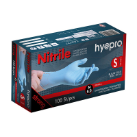 HY@PRO Nitril handschoenen S poedervrij blauw (6 gram, 24 cm, 100 stuks)  SHY00128