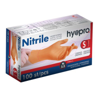 HY@PRO Nitril handschoenen S poedervrij oranje (3,5 gram, 24 cm, 100 stuks)  SHY00102