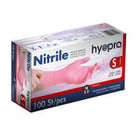 HY@PRO Nitril handschoenen S poedervrij roze (3,8 gram, 24 cm, 100 stuks)  SHY00086