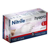 HY@PRO Nitril handschoenen S poedervrij wit (3,5 gram, 24 cm, 100 stuks)  SHY00056