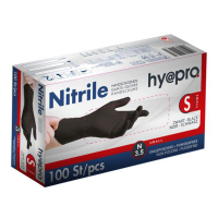HY@PRO Nitril handschoenen S poedervrij zwart (3,5 gram, 24 cm, 100 stuks)  SHY00064