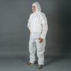 HY@PRO Non-woven PE coated antistatische coverall met capuchon XXL wit (1 stuk) SHY00807 - 1