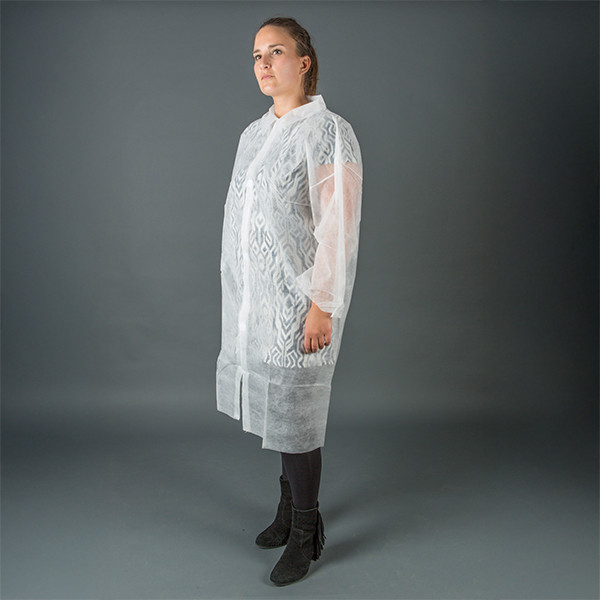 HY@PRO Non-woven jas met klittenbandsluiting XXL wit (1 stuk – 20 g/m²) SHY00699 HY@PRO Non-woven jas met klittenbandsluiting XXL wit (1 stuk – 20 g/m²) SHY00699 - 1