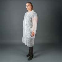 HY@PRO Non-woven jas met klittenbandsluiting XXL wit (1 stuk – 20 g/m²) SHY00699 HY@PRO Non-woven jas met klittenbandsluiting XXL wit (1 stuk – 20 g/m²) SHY00699