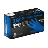 HY@PRO Q Grip Micro Diamond Nitril handschoenen S poedervrij blauw (29 cm, 50 stuks)  SHY00176