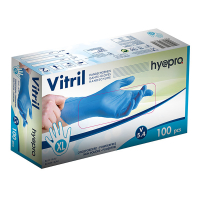 HY@PRO Vitril handschoenen XL poedervrij blauw (5,4 gram, 24 cm, 100 stuks) SHY00266