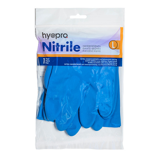 HY@PRO nitril huishoudhandschoenen L (1 paar, 65 gram) SHY00288 HY@PRO nitril huishoudhandschoenen L (1 paar, 65 gram) SHY00288 - 1