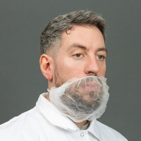 HY@PRO non-woven baardmasker met 2 oorelastieken wit (45 cm, 100 stuks) SHY00476 HY@PRO non-woven baardmasker met 2 oorelastieken wit (45 cm, 100 stuks) SHY00476