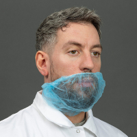 HY@PRO non-woven baardmasker met oorelastieken blauw (45 cm, 100 stuks) SHY00484 HY@PRO non-woven baardmasker met oorelastieken blauw (45 cm, 100 stuks) SHY00484