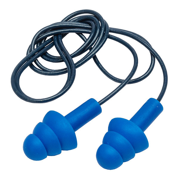 HY@PRO oordopjes foam detecteerbaar met koord blauw (200 paar) SHY00511 - 1