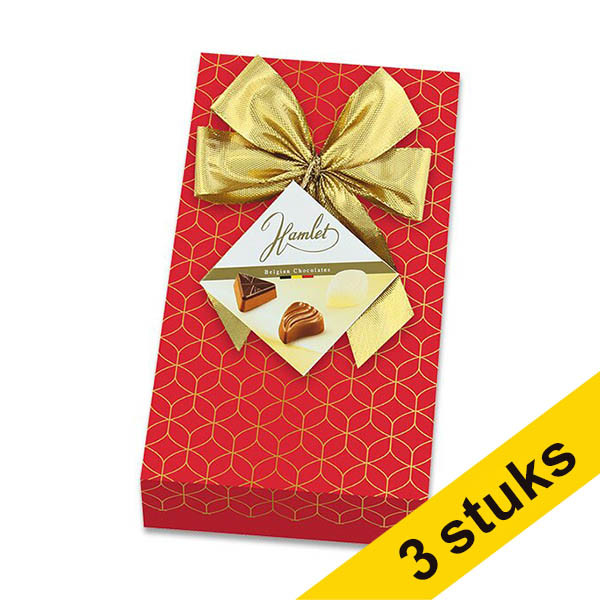 Aanbieding: 3x Hamlet pralines met luxestrik (250 gram) 200350 - 1