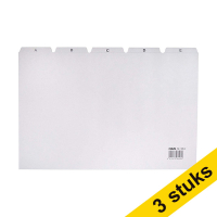 Aanbieding: 3x HAN tabkaart grijs 297 x 210/220 mm A4 (1 set)