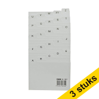 Aanbieding: 3x Han tabkaart grijs 105 x 70/80 mm (1 set)