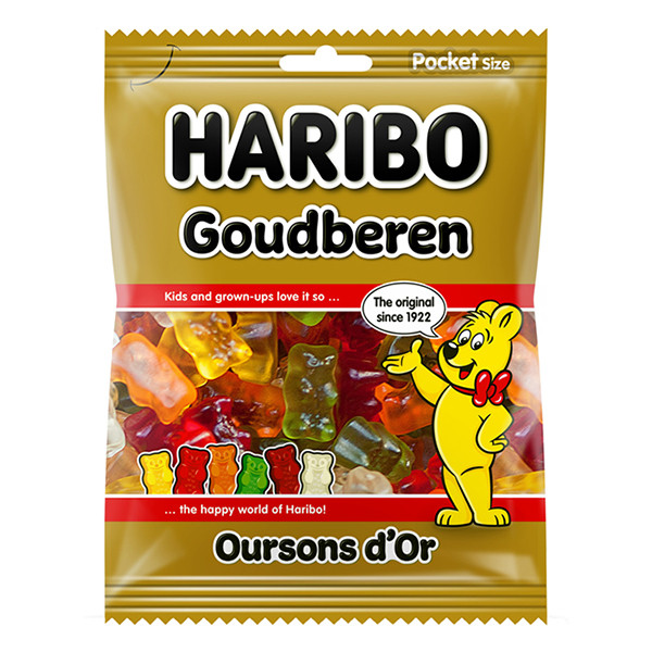 Haribo Goudberen snoepzak (28 x 75 gram) 574605 423702 - 1