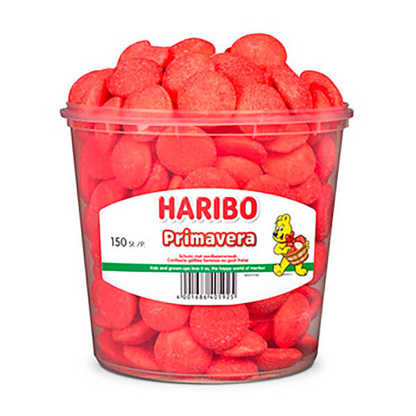 Haribo Schuim aardbeien silo (150 stuks) 169374 423426 - 1