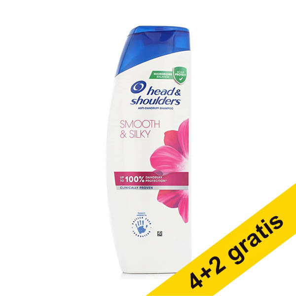 Aanbieding: 6x Head & Shoulders Smooth & Silky shampoo (400 ml) SHE00221 - 1
