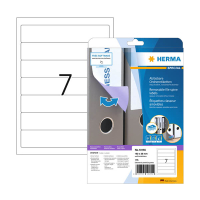 Herma 10155 printbare rugetiketten 38 x 192 mm A4 verwijderbaar smal wit (175 etiketten) 10155 230870