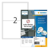 Herma 10314 verwijderbare etiketten A4 199,6 x 143,5 mm wit (200 etiketten) 10314 230622