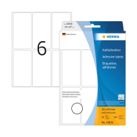 Herma 10616 multifunctionele etiketten verwijderbaar 34 x 67 mm wit (144 etiketten) 10616 230812