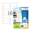 Herma 10730 gerecycleerde universele etiketten A4 99,1 x 33,8 mm wit (1280 etiketten) 230839 - 1