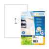 Herma 10736 gerecycleerde universele etiketten A4 199,6 x 289,1 mm wit (80 etiketten) 230831 - 1