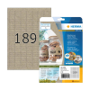 Herma 10750 gerecycleerde universele etiketten A4 25,4 x 10 mm natuurlijk bruin (3780 etiketten) 230845 - 1