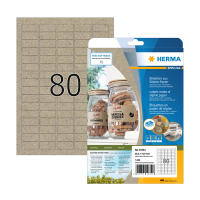 Herma 10751 gerecyclede universele etiketten A4 35,6 x 16,9 mm natuurlijk bruin (1600 etiketten) 10751 230846