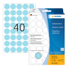 Herma 2253 multifunctionele etiketten Ø 19 mm rond blauw (1280 etiketten)