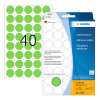 Herma 2255 multifunctionele etiketten Ø 19 mm rond groen (1280 etiketten)