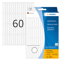 Herma 2300 multifunctionele etiketten 5 x 35 mm wit (1920 etiketten) 2300 230426