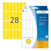 Herma 2361 multifunctionele etiketten 13 x 40 mm geel (896 etiketten)