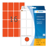 Herma 2452 multifunctionele etiketten 25 x 40 mm rood (512 etiketten)