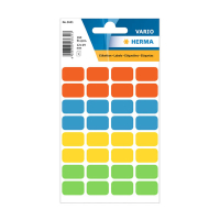 Herma 3631 multifunctionele etiketten 12 x 19 mm assorti kleuren (160 etiketten) 230971