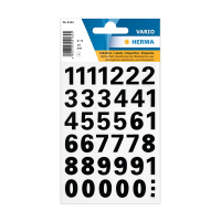 Herma 4164 0-9 etiketten 15 mm zwart (39 etiketten) 4164 230943