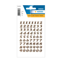 Herma 4193 0-9 etiketten 8 mm goud (64 etiketten) 4193 230947
