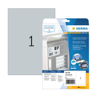Herma 4224 typeplaatje etiketten A4 210 x 297 mm zilver (25 etiketten) 4224 230917