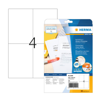 Herma 4229 correctie- / afdeketiketten A4 105 x 148 wit (100 etiketten) 4229 230814