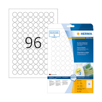 Herma 4386 afneembare etiketten rond Ø 20 (2400 etiketten) 4386 230400