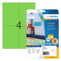 Herma 4564 verwijderbare etiketten A4 105 x 148 mm groen (80 etiketten) 230798