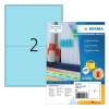Herma 4568 permanent hechtende etiketten A4 199,6 x 143,5 mm blauw (200 etiketten)