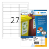 Herma 4594 weersbestendige inkjet etiketten A4 63,5 x 29,6 mm wit (1080 etiketten)