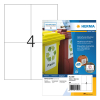 Herma 4599 weersbestendige inkjet etiketten A4 105 x 148 mm wit (160 etiketten) 230742 - 1