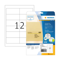 Herma 4682 transparante etiketten A4 mat 97 x 42,3 mm (300 etiketten) 4682 230913