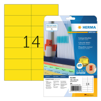Herma 5058 verwijderbare etiketten A4 105 x 42,3 mm geel (280 etiketten) 5058 230769