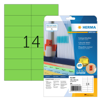 Herma 5061 verwijderbare etiketten A4 105 x 42,3 mm groen (280 etiketten) 5061 230770