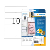 Herma 8018 transparante etiketten A4 glashelder 96 x 50,8 mm (250 etiketten)